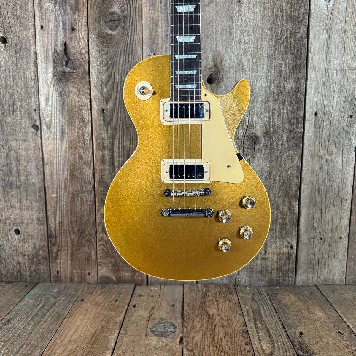 Gibson 1971 Les Paul Deluxe Goldtop Vintage Electric Guitar With Original Case - Mahar's Vintage Guitars