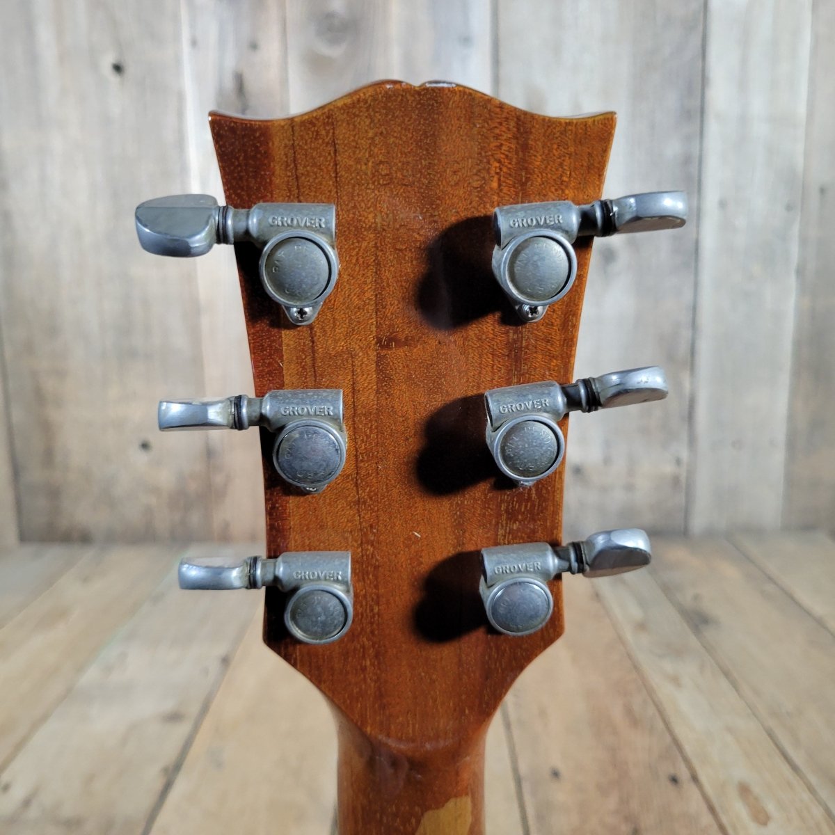 Gibson 1973 Les Paul Recording Natural Headstock Repair - Mahar's Vintage Guitars