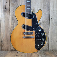 Gibson 1973 Les Paul Recording Natural Headstock Repair - Mahar's Vintage Guitars
