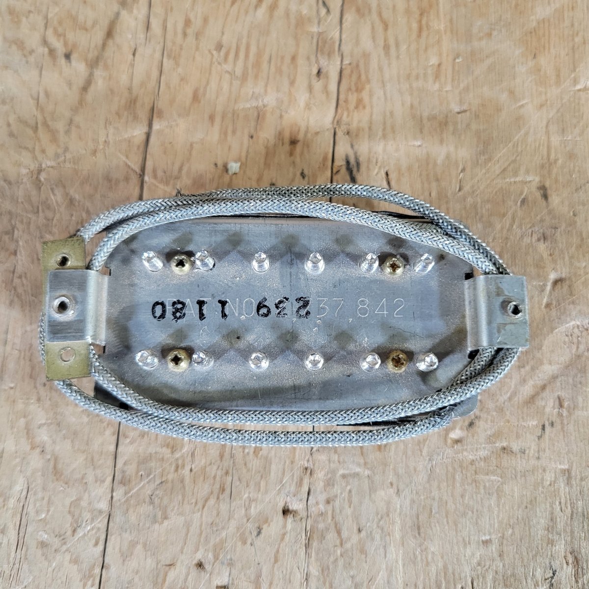 Gibson 1980s Patent Number Humbucker Bridge Zebra NOS Split Coil - Mahar's Vintage Guitars