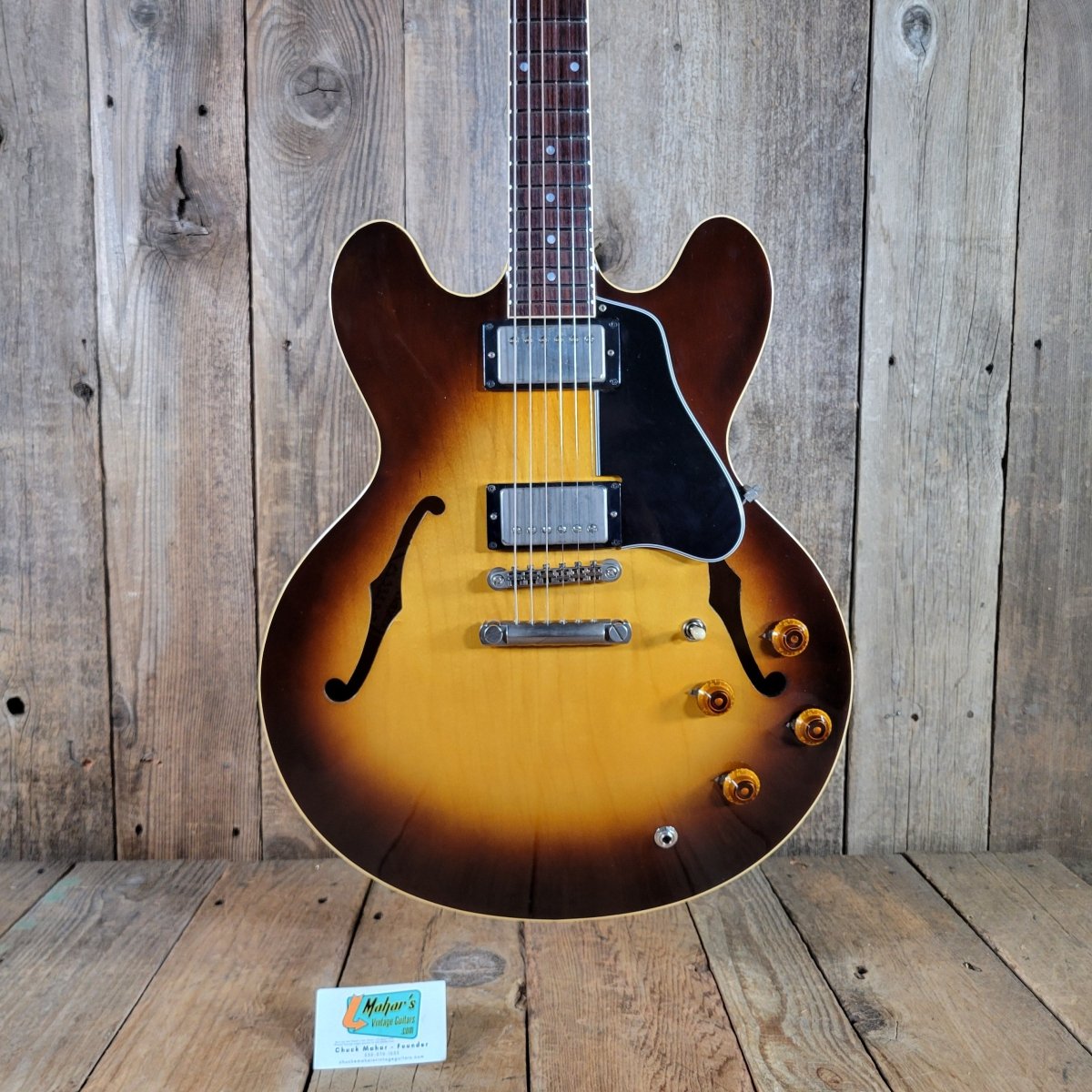 Gibson 1981 ES-335 Dot Neck Reissue Sunburst W/ Original Case, Very Good - Mahar's Vintage Guitars