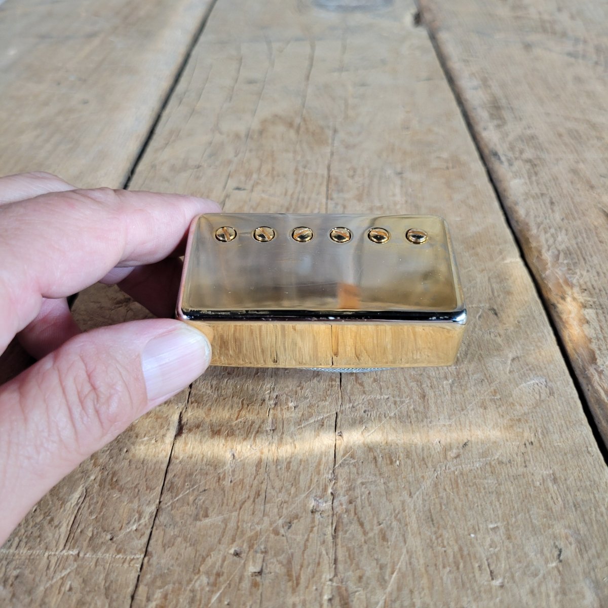 Gibson 1982 Shaw NOS Patent Number Humbucker Gold - Mahar's Vintage Guitars