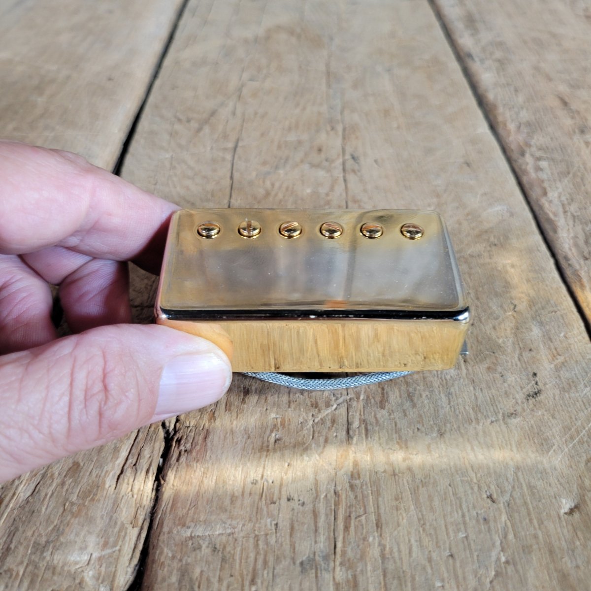 Gibson 1982 Shaw NOS Patent Number Humbucker Gold - Mahar's Vintage Guitars