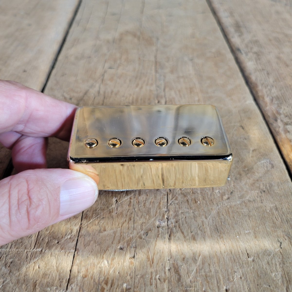 Gibson 1982 Shaw NOS Patent Number Humbucker Gold - Mahar's Vintage Guitars