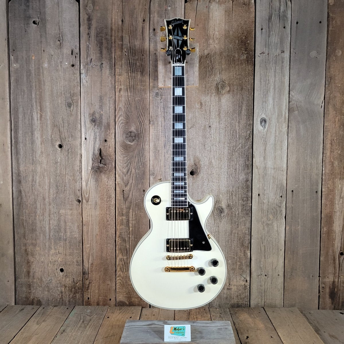 Gibson 1989 Les Paul Custom Alpine White w/ Original Case Near Mint - Mahar's Vintage Guitars