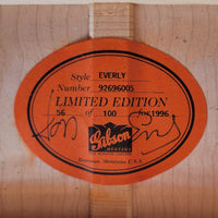 Gibson 1996 Everly Brothers Signature Ebony 56/100 Signed - Mahar's Vintage Guitars