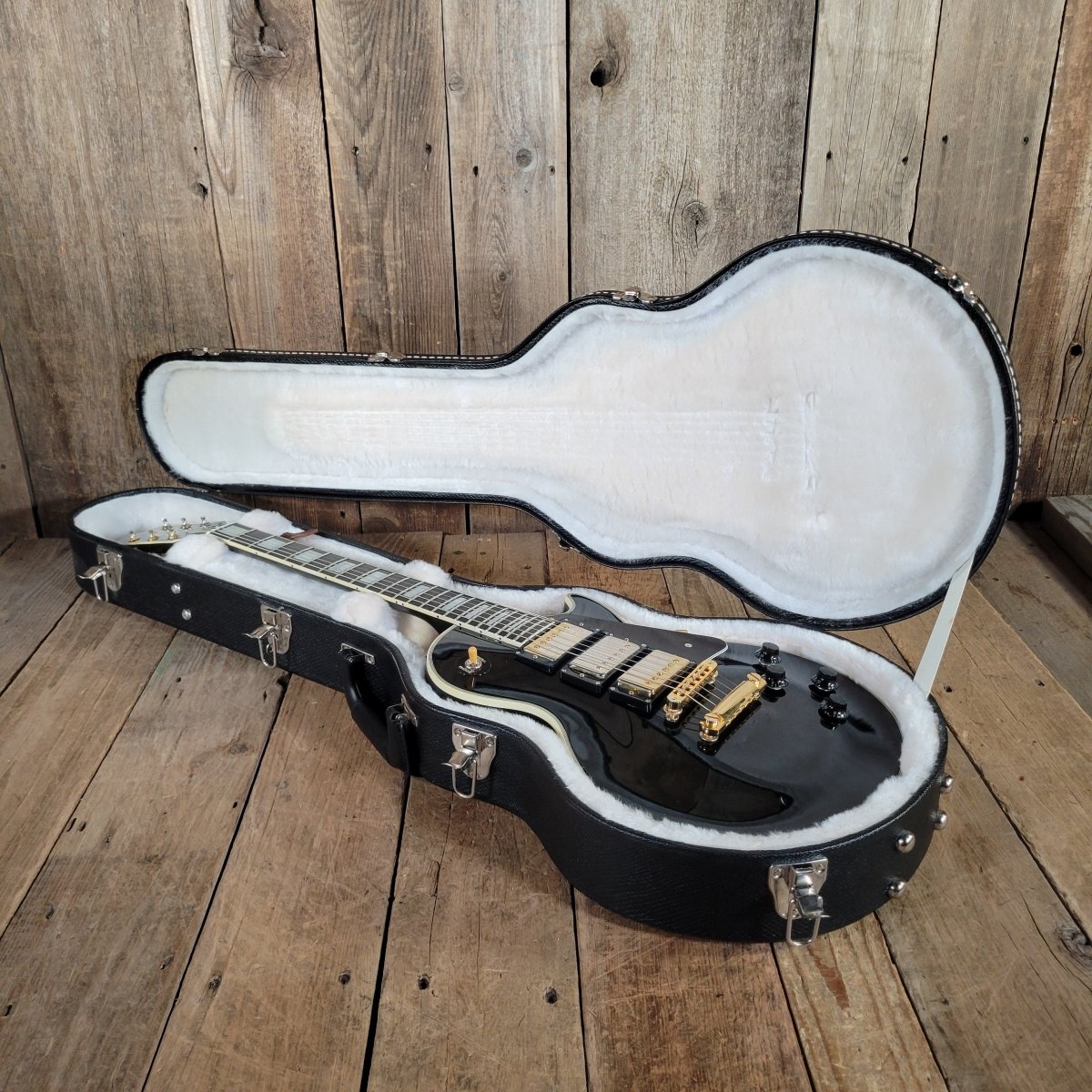 Gibson 1996 Les Paul Custom 57 Black Beauty 3PU Duncan Antiquity Seth Lover - Mahar's Vintage Guitars