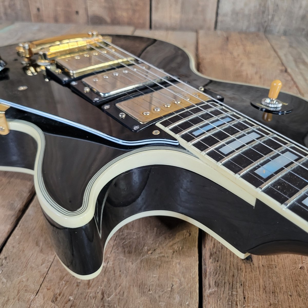 Gibson 1996 Les Paul Custom 57 Black Beauty 3PU Duncan Antiquity Seth Lover - Mahar's Vintage Guitars