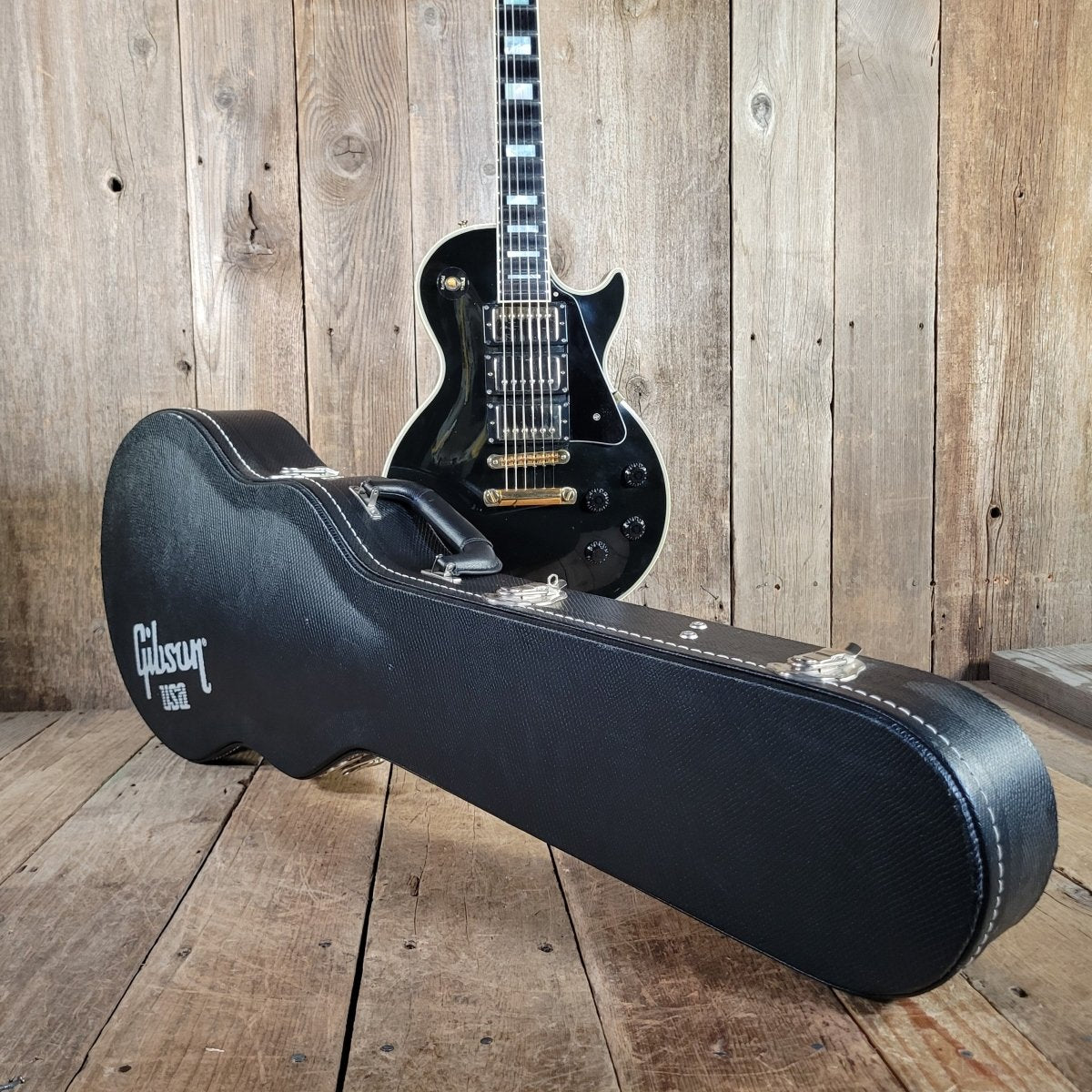 Gibson 1996 Les Paul Custom 57 Black Beauty 3PU Duncan Antiquity Seth Lover - Mahar's Vintage Guitars