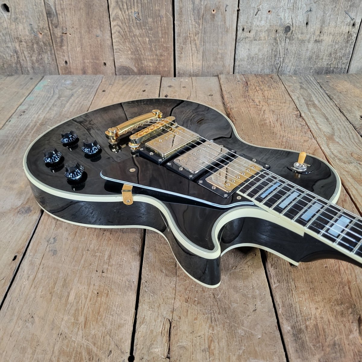 Gibson 1996 Les Paul Custom 57 Black Beauty 3PU Duncan Antiquity Seth Lover - Mahar's Vintage Guitars