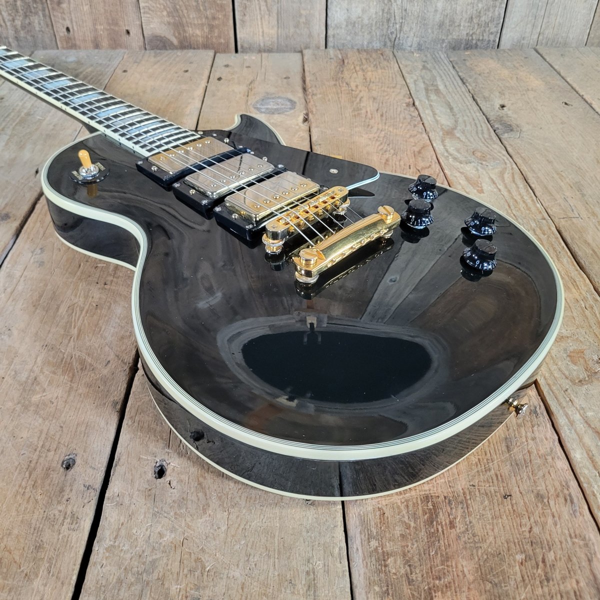 Gibson 1996 Les Paul Custom 57 Black Beauty 3PU Duncan Antiquity Seth Lover - Mahar's Vintage Guitars