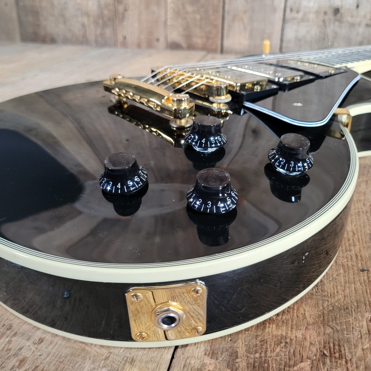 Gibson 1996 Les Paul Custom 57 Black Beauty 3PU Duncan Antiquity Seth Lover - Mahar's Vintage Guitars