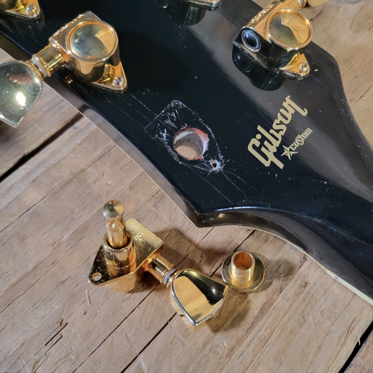 Gibson 1996 Les Paul Custom 57 Black Beauty 3PU Duncan Antiquity Seth Lover - Mahar's Vintage Guitars