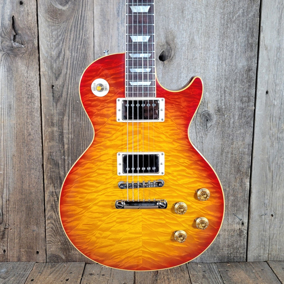 Gibson 2003 Les Paul R9 ‘59 Reissue – Brazilian Rosewood, Custom Art & Historic, MINT Quilt Top - Mahar's Vintage Guitars