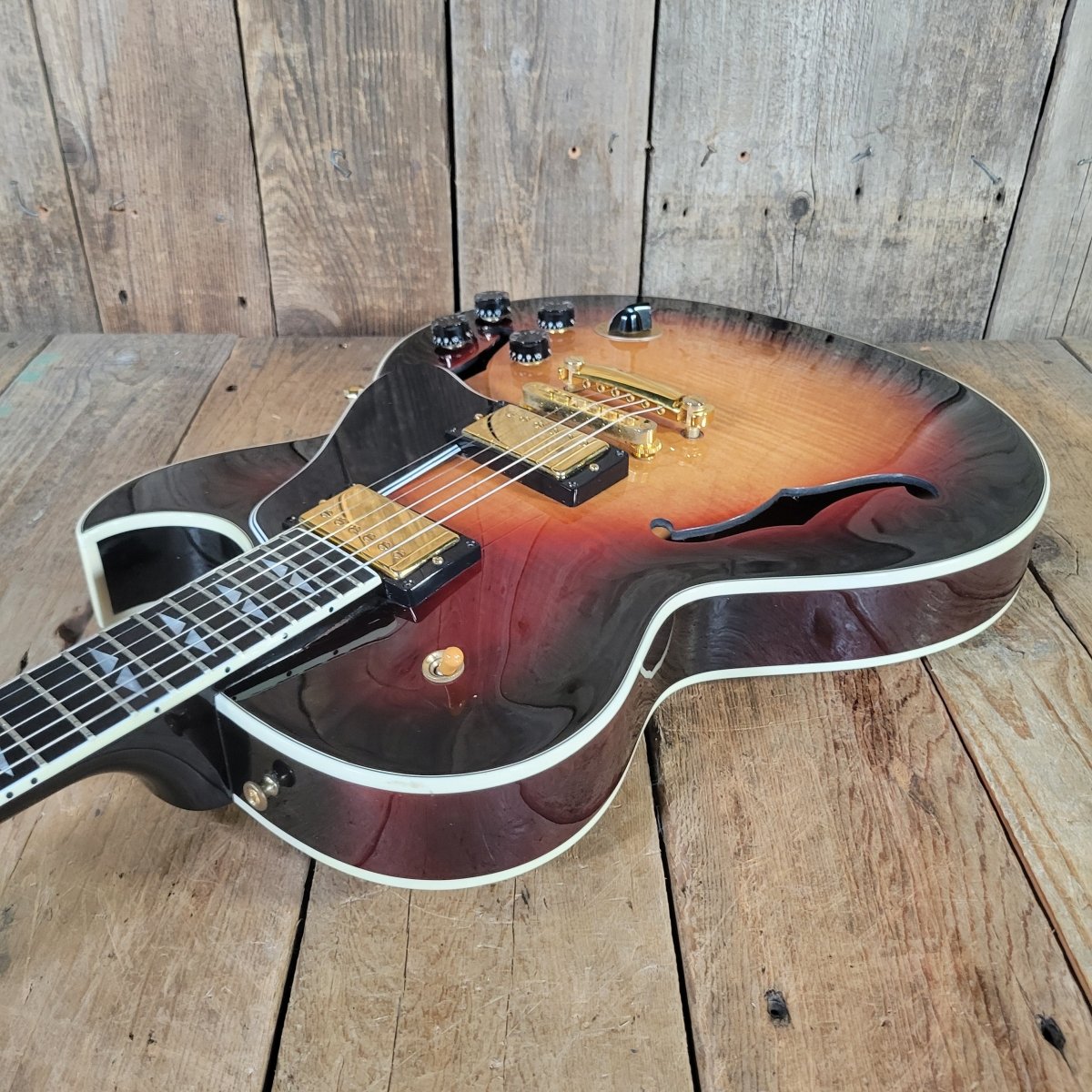 Gibson ES-137 Custom Sunburst PAF Gold Hardware | Mahar's