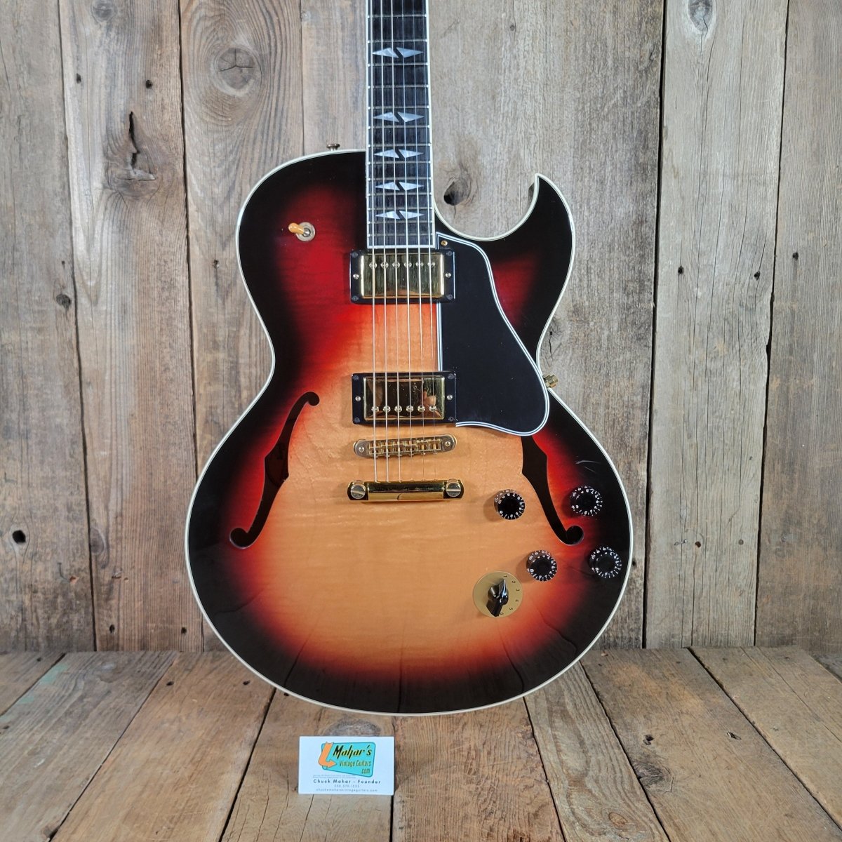 Gibson ES-137 Custom Sunburst PAF Gold Hardware | Mahar's