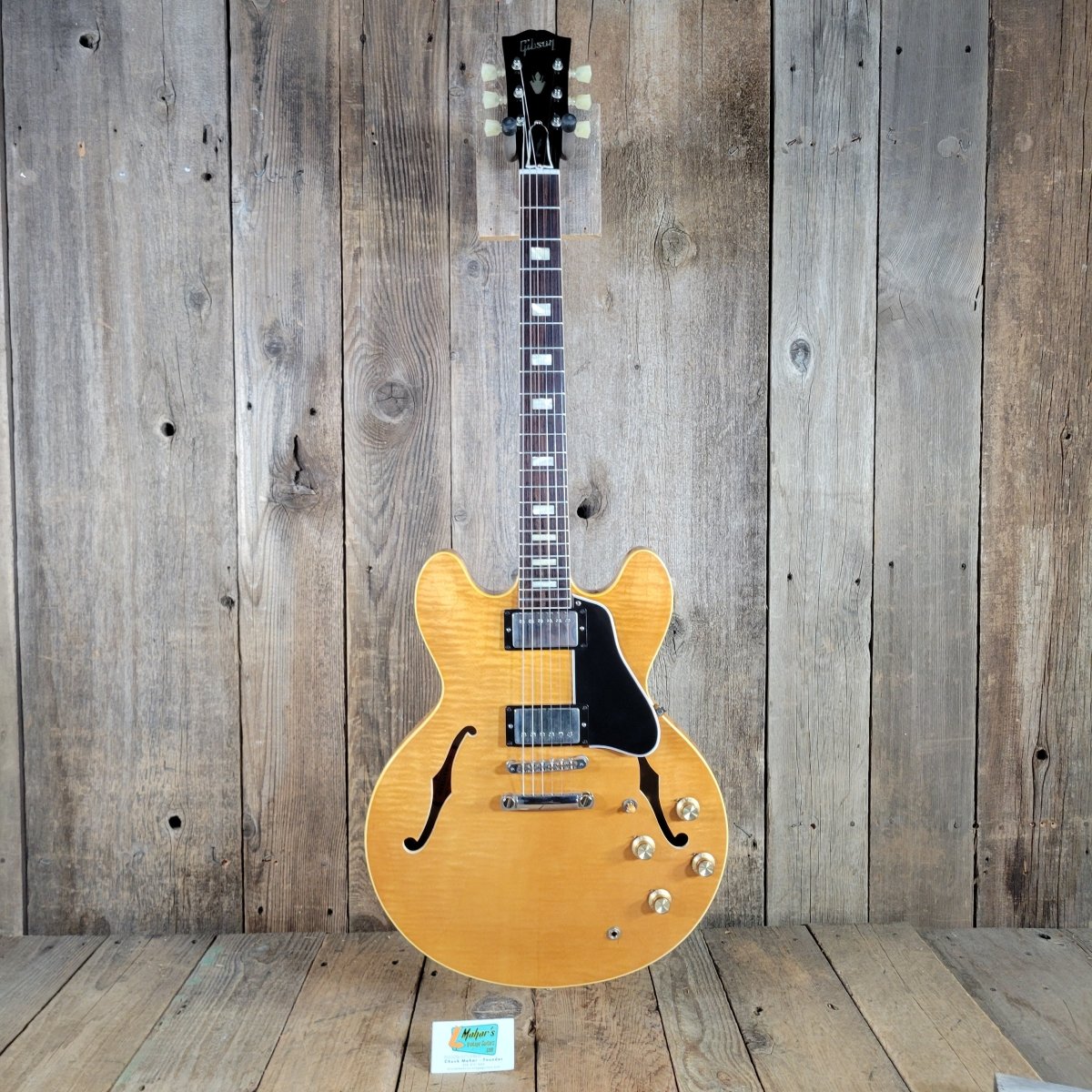 Gibson 2015 Memphis ES-335 '63 Wildwood RI Blonde Excellent - Mahar's Vintage Guitars