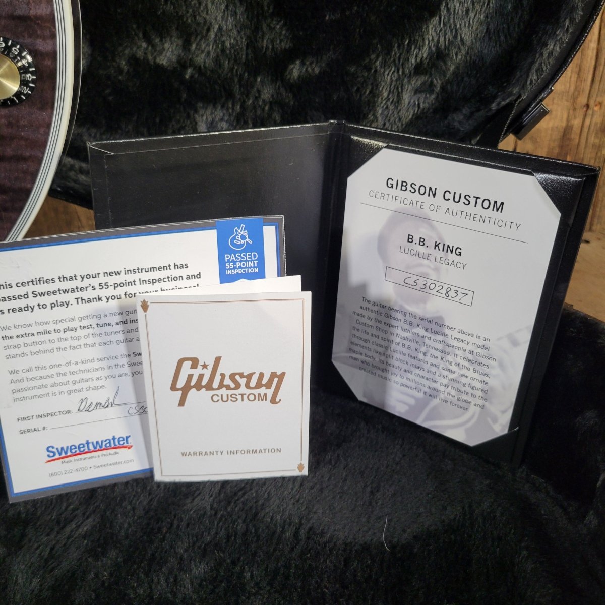 Gibson 2023 BB King Lucille Legacy Transparent Ebony Excellent - Mahar's Vintage Guitars