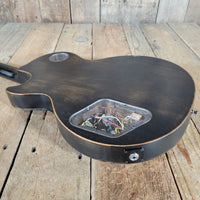 Gibson BFG "Gator" Les Paul Trans Black 2012 – Unique Raw - Finish USA Electric Guitar - Mahar's Vintage Guitars