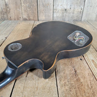 Gibson BFG "Gator" Les Paul Trans Black 2012 – Unique Raw - Finish USA Electric Guitar - Mahar's Vintage Guitars