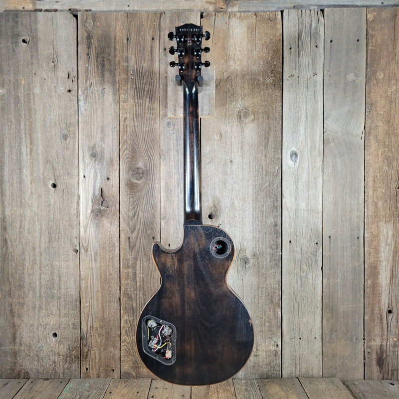 Gibson BFG "Gator" Les Paul Trans Black 2012 – Unique Raw - Finish USA Electric Guitar - Mahar's Vintage Guitars