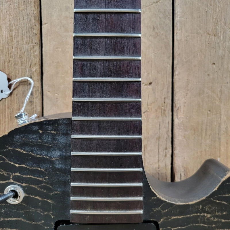 Gibson BFG "Gator" Les Paul Trans Black 2012 – Unique Raw - Finish USA Electric Guitar - Mahar's Vintage Guitars