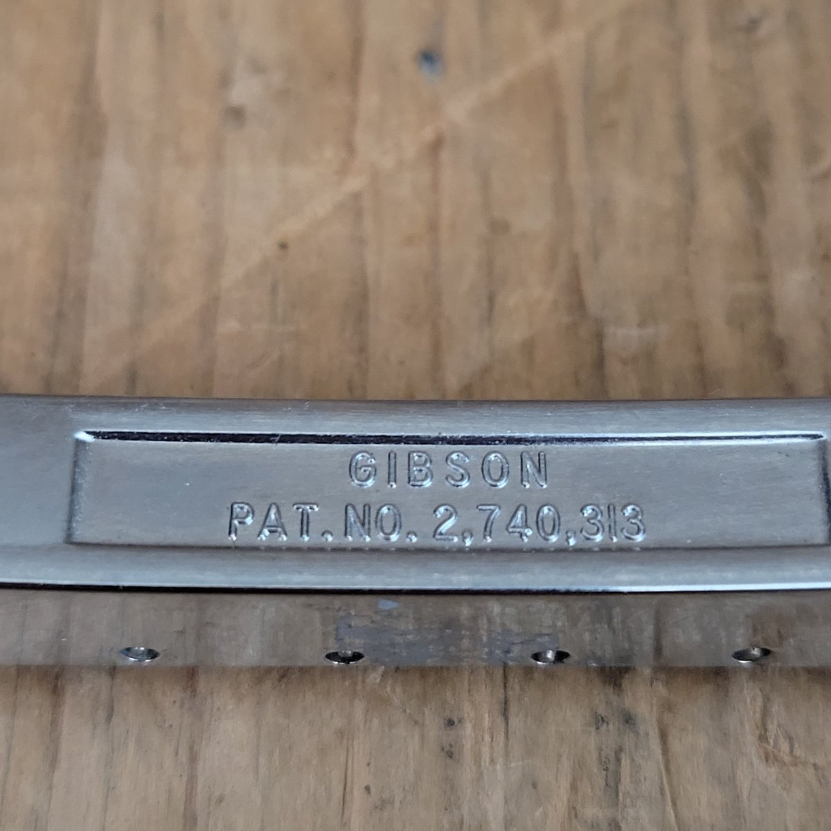 Gibson Bridge Saddles Screws Patent Number ABR-1 Chrome 1966