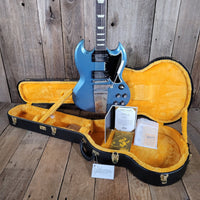 Gibson Custom Shop ’64 SG Standard Reissue – Murphy Lab Ultra Light Aging, Pelham Blue, Maestro Vibrola 2024 - Mahar's Vintage Guitars