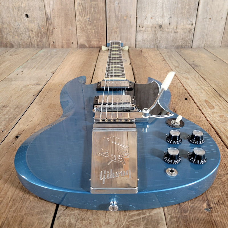 Gibson Custom Shop ’64 SG Standard Reissue – Murphy Lab Ultra Light Aging, Pelham Blue, Maestro Vibrola 2024 - Mahar's Vintage Guitars
