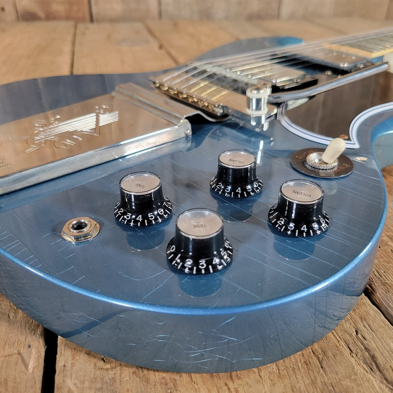 Gibson Custom Shop ’64 SG Standard Reissue – Murphy Lab Ultra Light Aging, Pelham Blue, Maestro Vibrola 2024 - Mahar's Vintage Guitars