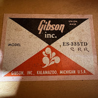 Gibson ES - 335 CRR Country Rock Regular - Mono Version 1979 Sunburst - Mahar's Vintage Guitars