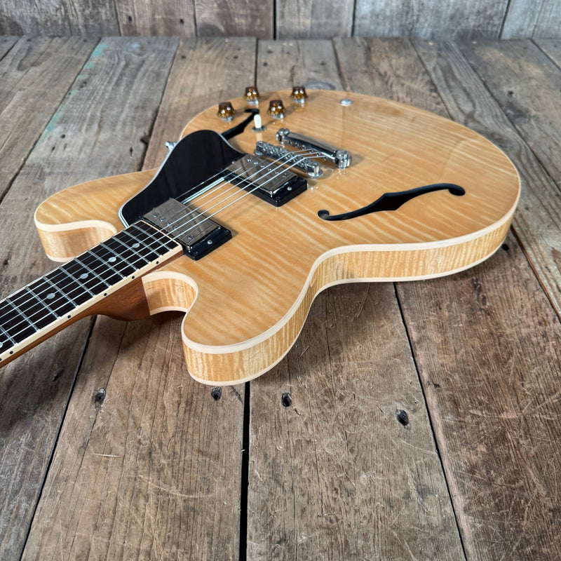 Gibson ES - 335 Dot Neck Reissue Figured Blonde 2007 Semi Hollow Electric Guitar - Mahar's Vintage Guitars