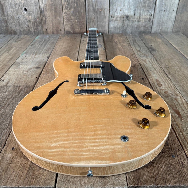 Gibson ES - 335 Dot Neck Reissue Figured Blonde 2007 Semi Hollow Electric Guitar - Mahar's Vintage Guitars