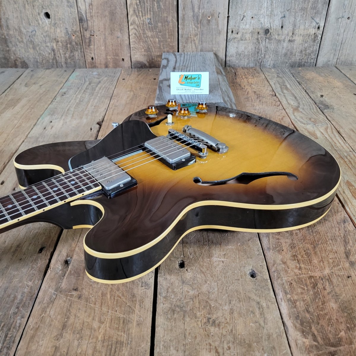 Gibson ES - 335 Dot Reissue 1981 Sunburst — Kalamazoo, Shaw - Mahar's Vintage Guitars