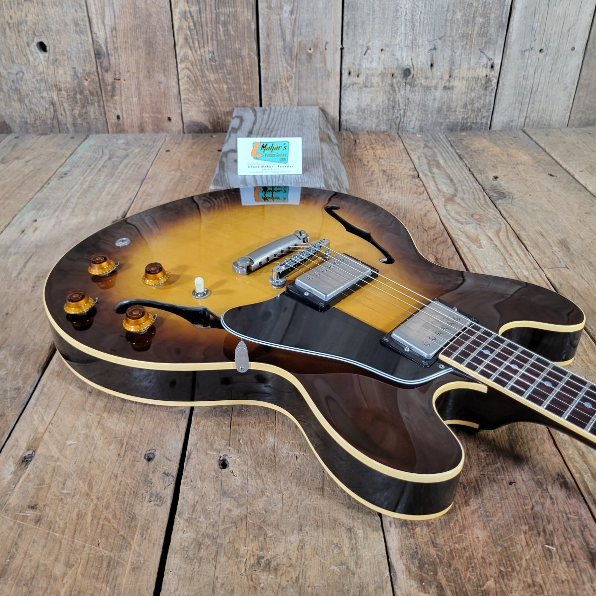 Gibson ES - 335 Dot Reissue 1981 Sunburst — Kalamazoo, Shaw - Mahar's Vintage Guitars