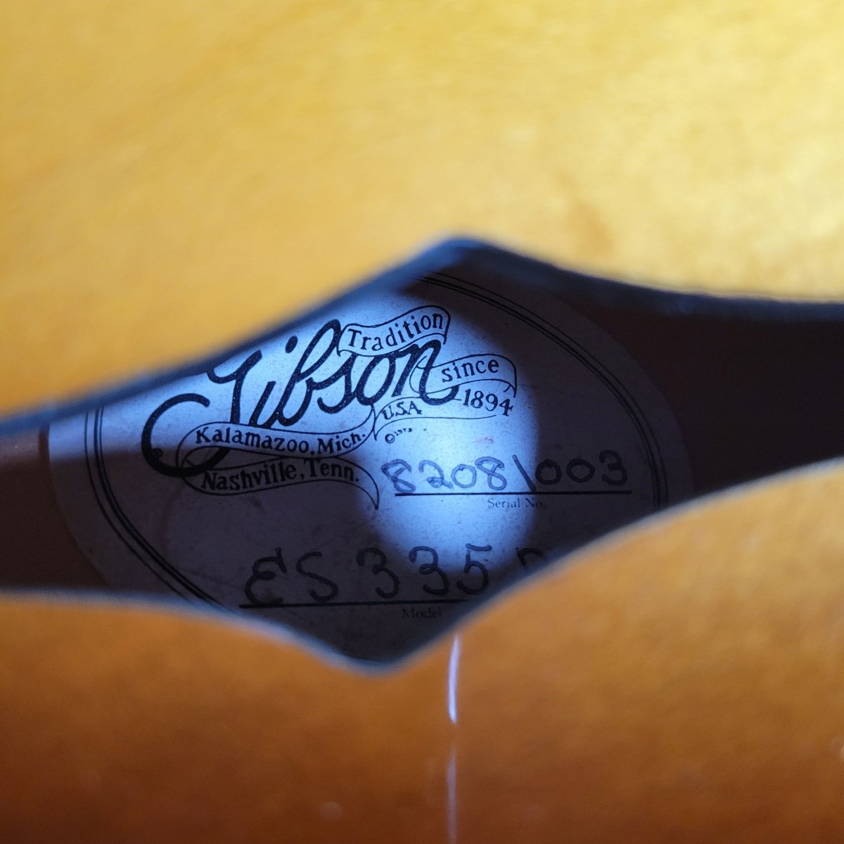 Gibson ES - 335 Dot Reissue 1981 Sunburst — Kalamazoo, Shaw - Mahar's Vintage Guitars