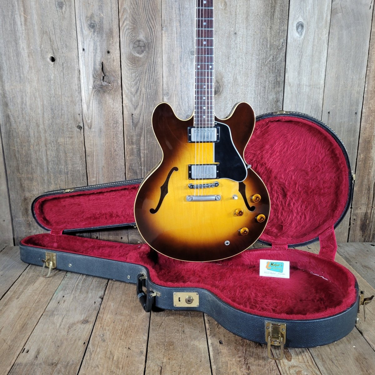 Gibson ES - 335 Dot Reissue 1981 Sunburst — Kalamazoo, Shaw - Mahar's Vintage Guitars