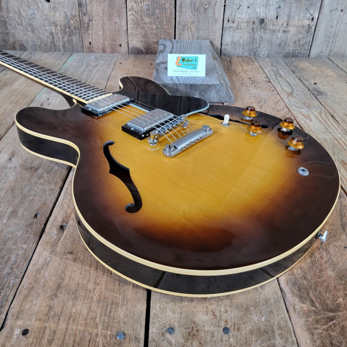 Gibson ES - 335 Dot Reissue 1981 Sunburst — Kalamazoo, Shaw - Mahar's Vintage Guitars