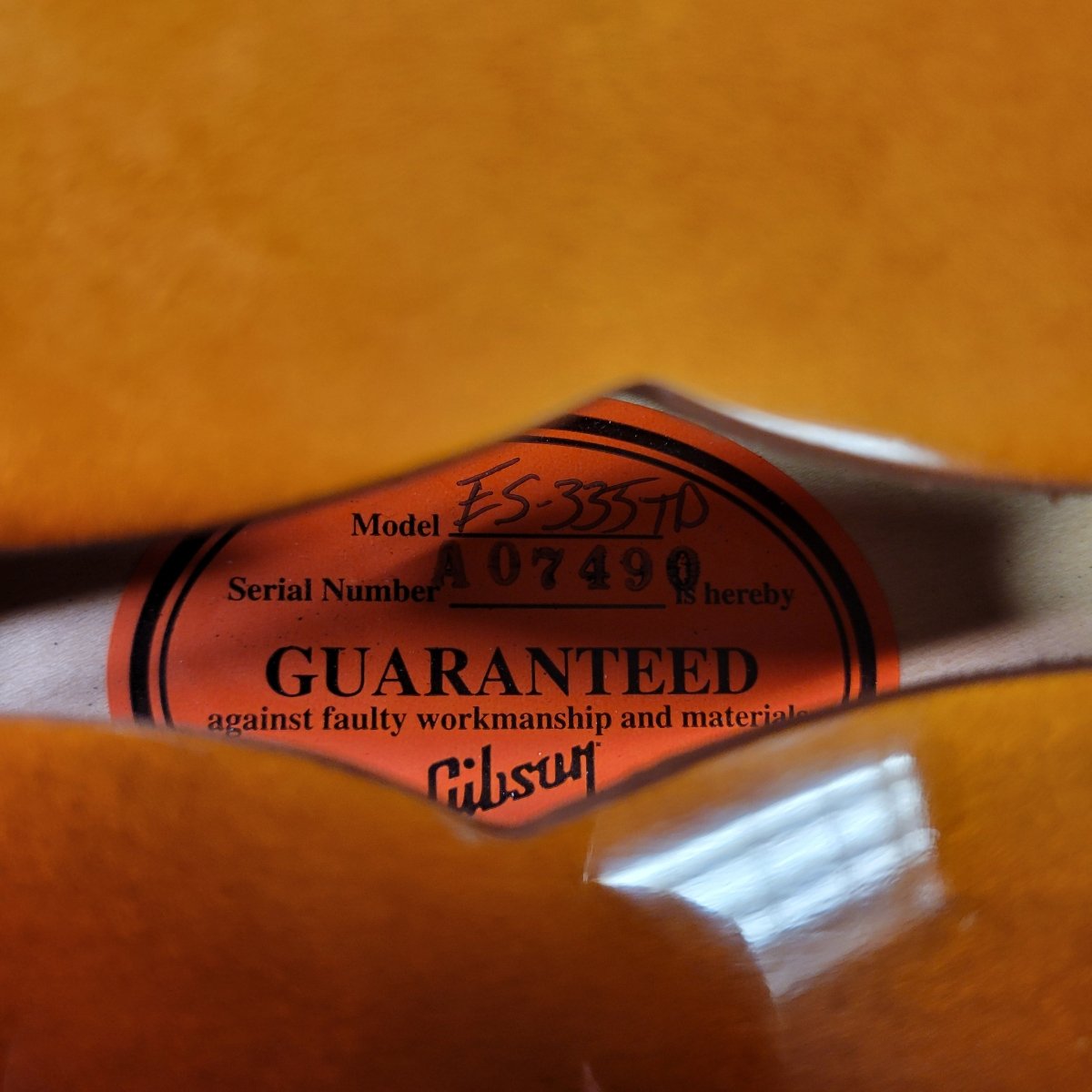 Gibson ES - 335 TD '59 Reissue Memphis 2015 VOS - Mahar's Vintage Guitars