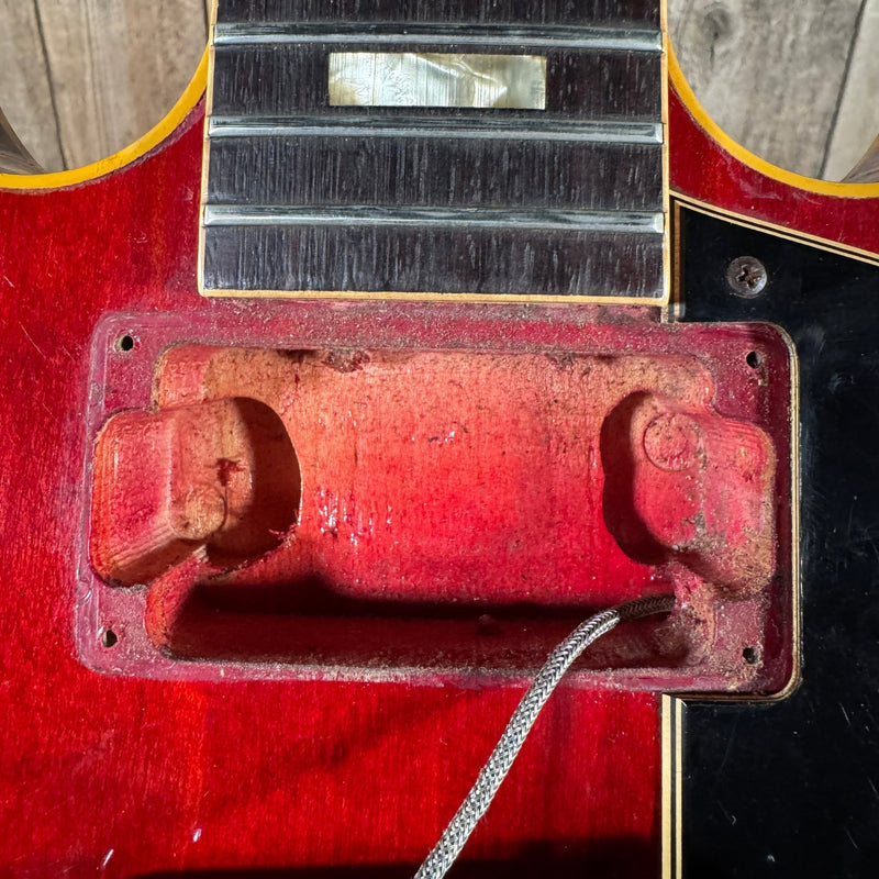 Gibson ES - 335 TDC Custom 1968 With Stock Bigsby Cherry Vintage Electric Guitar - Mahar's Vintage Guitars