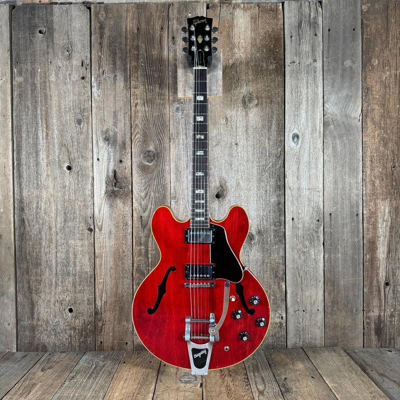 Gibson ES - 335 TDC Custom 1968 With Stock Bigsby Cherry Vintage Electric Guitar - Mahar's Vintage Guitars