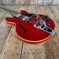 Gibson ES - 335 TDC Custom 1968 With Stock Bigsby Cherry Vintage Electric Guitar - Mahar's Vintage Guitars