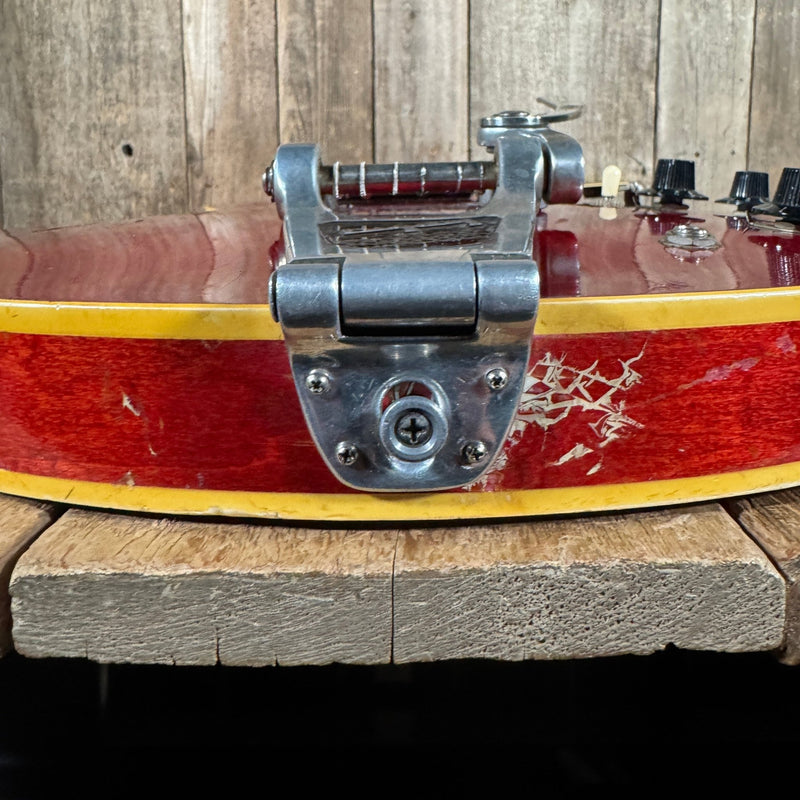Gibson ES - 335 TDC Custom 1968 With Stock Bigsby Cherry Vintage Electric Guitar - Mahar's Vintage Guitars