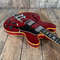 Gibson ES - 335 TDC Custom 1968 With Stock Bigsby Cherry Vintage Electric Guitar - Mahar's Vintage Guitars