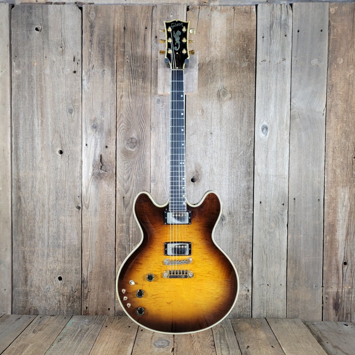 Gibson ES - Artist Custom Shop 1983 – Vintage Semi - Hollow Electric Guitar Left Handed Strung RIghty - Mahar's Vintage Guitars