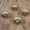 Gibson Gold Reflector Knobs 1962 1960s 1970s No Lettering - Mahar's Vintage Guitars