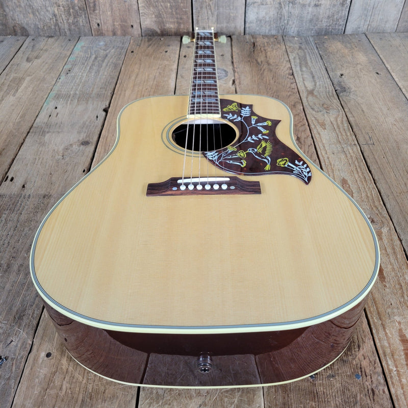 Gibson Hummingbird Natural 2023 – LR Baggs Pickup, All - Solid Wood, Mint Condition Acoustic - Electric - Mahar's Vintage Guitars