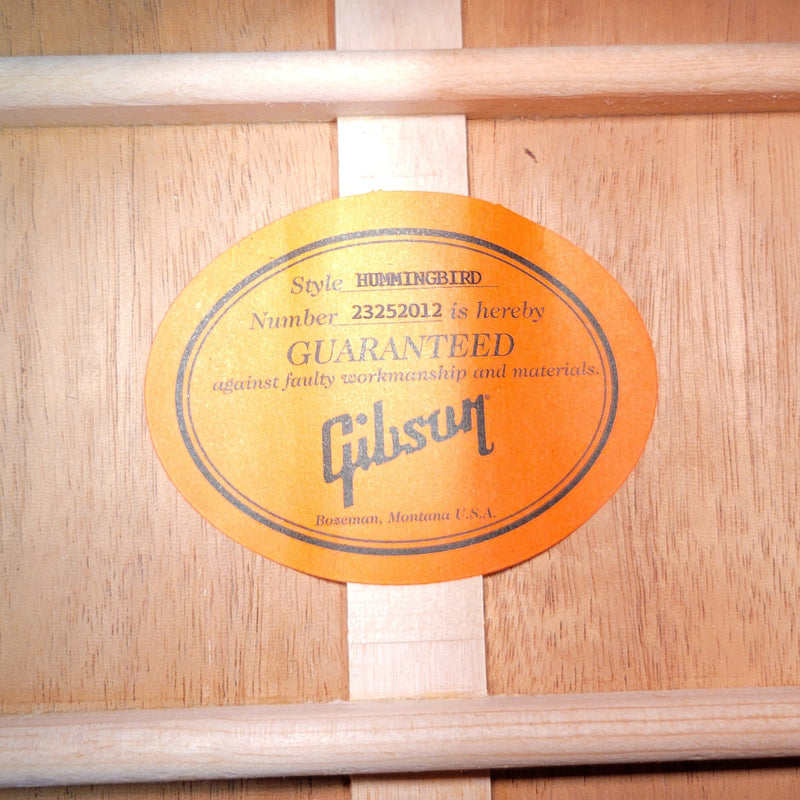 Gibson Hummingbird Natural 2023 – LR Baggs Pickup, All - Solid Wood, Mint Condition Acoustic - Electric - Mahar's Vintage Guitars