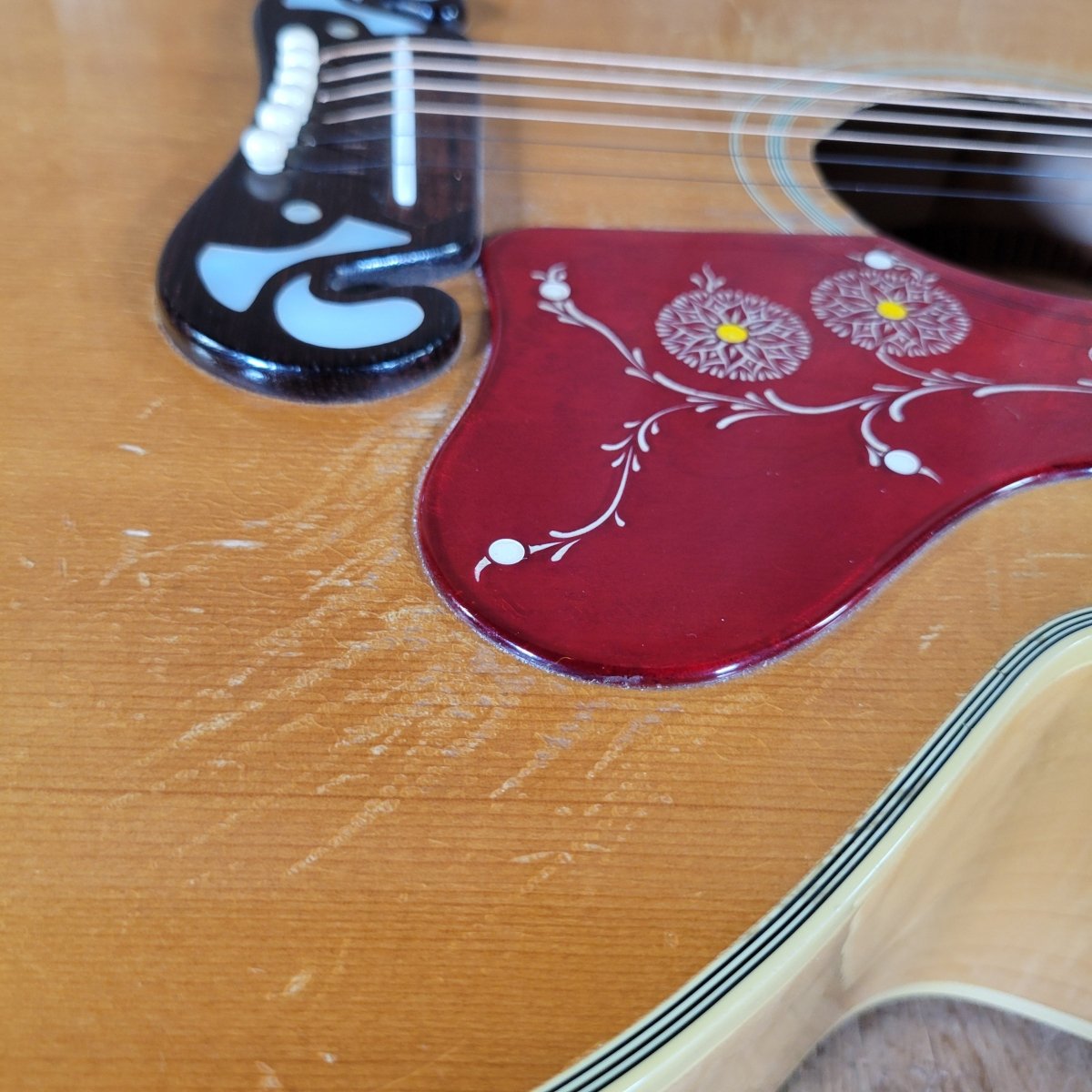 Gibson J - 200N 1968 Blonde – Original Case & Hang Tag, Vintage Acoustic - Mahar's Vintage Guitars