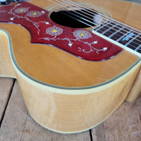 Gibson J - 200N 1968 Blonde – Original Case & Hang Tag, Vintage Acoustic - Mahar's Vintage Guitars